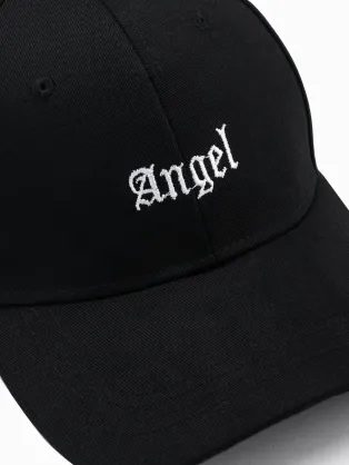 Pánská černá kšiltovka Angel H175