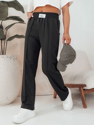 Dámské moderní černé kalhoty Glappo