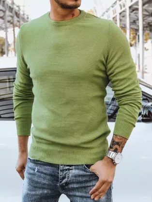 Elegantní svetr v zelené barvě