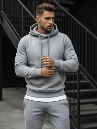 Béžová mikina bez kapuce s potiskem Denim