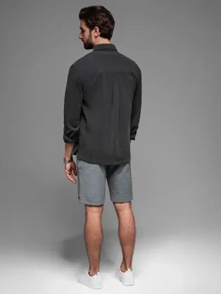 Černé chino pánské kraťasy V2 SRCS-0149