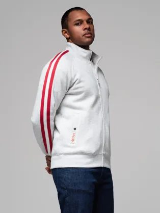 Zajímavá šedá mikina bomber V1 SSZP-0219