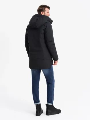 Zimní béžová parka V5 JALP-0182