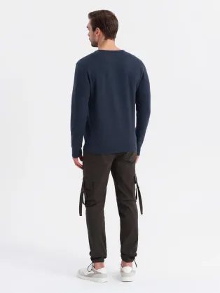Moderní černá mikina s trendy nápisem B1680