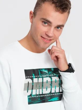 Nebesky modrá baseballová mikina