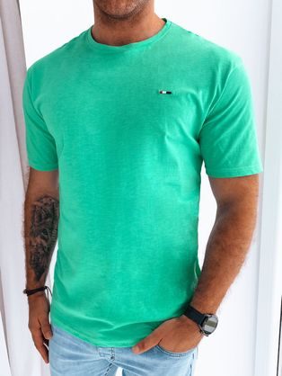 Jasně zelené bavlněné módní tričko