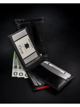 Kožená pánská peněženka Rovicky v černé barvě
