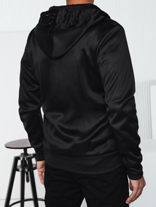 Moderní černá jednoduchá mikina