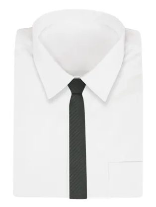 Černá kravata s jemným pruhem Alties