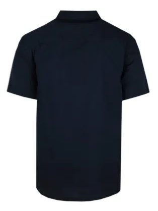 Lněná letní tmavě modrá pánská košile