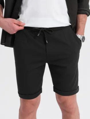 Černé chinos kraťasy V2 SRCS-0170