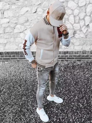 Základní pánská grafitová mikina s kapucí