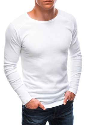 Pohodlné bílé tričko s dlouhým rukávem L150