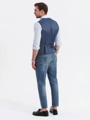 Trendy karamelová elegantní vesta V1 BLZV-0112