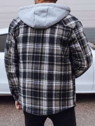 Moderní prošívaná černá bomber bunda