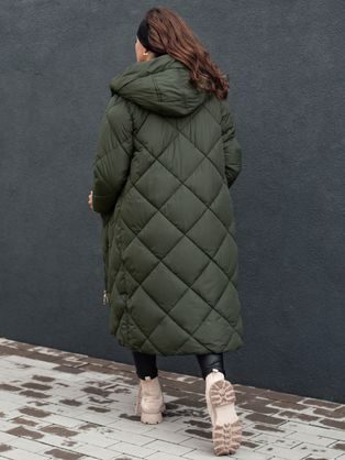 Dámská zajímavá kamelová zimní bunda Fashwarm