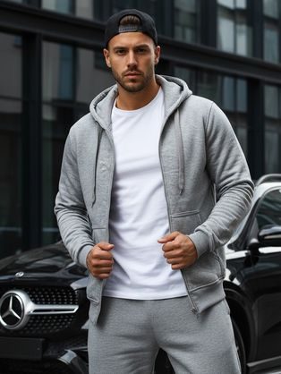 Moderní černá jednoduchá mikina