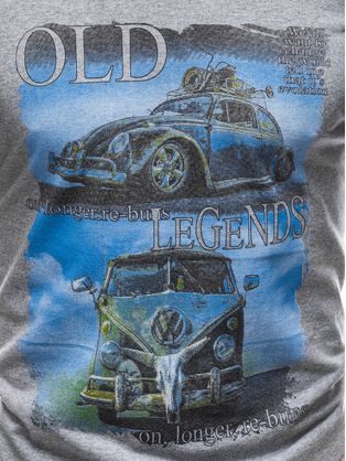 Šedé originální tričko Old Legends S1699