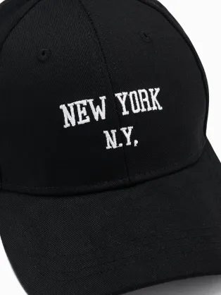 Trendy černá kšiltovka New York H172