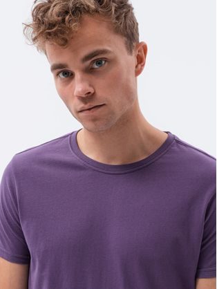 Jednoduché tričko ve fialovém provedení S1370