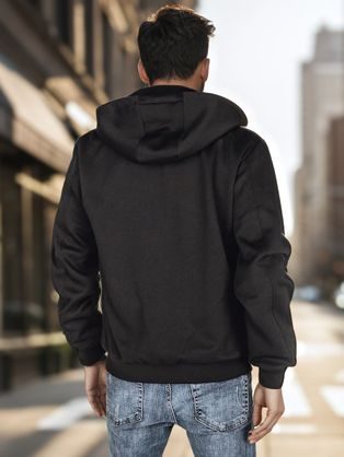 Přechodná originální černá bunda s kapucí