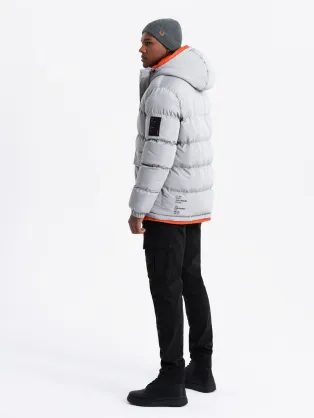 Zimní béžová parka V5 JALP-0182
