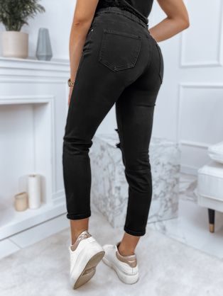 Pohodlné džíny v černé barvě Mayo