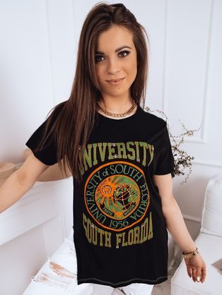 Dámské moderní černé tričko University