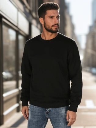 Základní černá pánská mikina