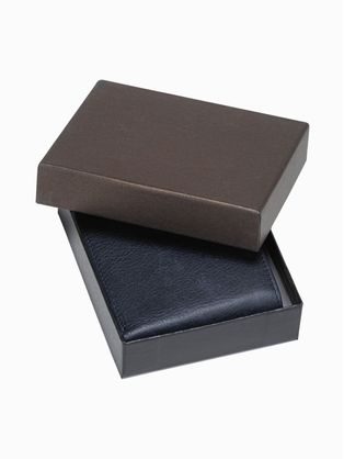 Klasická granátová kožená peněženka A792