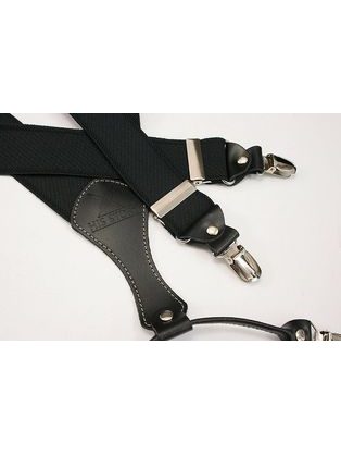 Černé kšandy s jemným vzorem