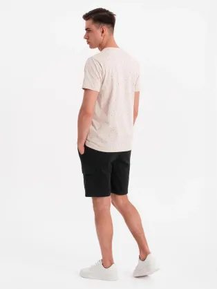 Jedinečné olivové bavlněné tričko V3 TSFP-0223