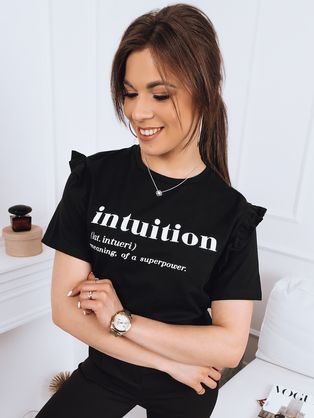 Nádherné černé dámské tričko Intuition