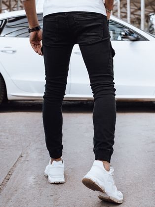 Nadčasové modré pánské jogger kalhoty