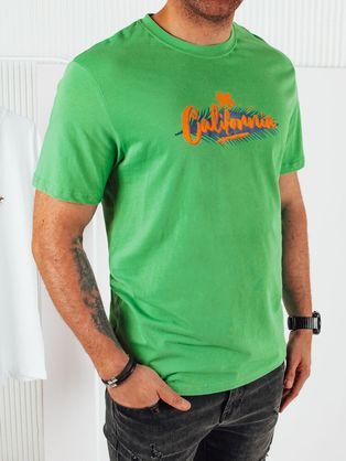 Módní zelené tričko s popisem