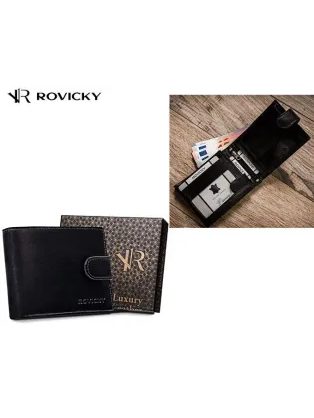 Elegantní kožená pánská peněženka YR s přezkou