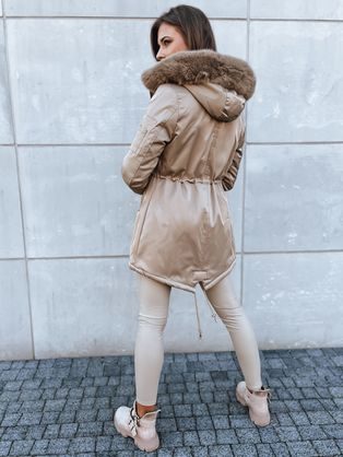 Dámská stylová světle béžová bunda Laro