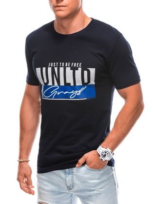 Originální tmavě modré tričko s výrazným nápisem S1897