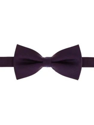 Stylový fialový vlněný pánský motýlek