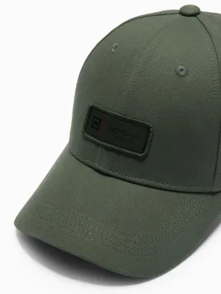 Pánská basic popelavá kšiltovka s výšivkou V3 ACCS-0102