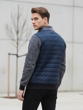 Bavlněná bílá košile s hnědým vzorem