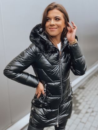 Dámská trendy bunda v černé barvě Krista