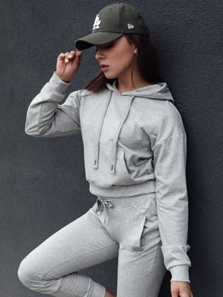 Trendy dámská světle šedá mikina Trendhood