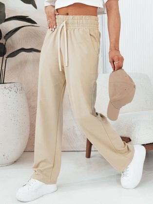 Dámské bavlněné béžové kalhoty Klintal
