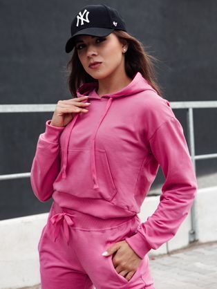 Trendy dámská růžová mikina Trendhood