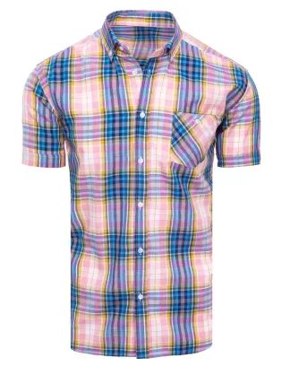 Letní pastelová košile s krátkým rukávem