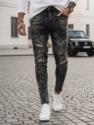 Trendy černé pánské džínové kalhoty