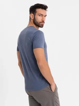 Granátové bavlněné tričko s krátkým rukávem TSBS-0100