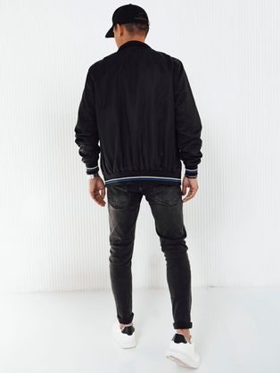 Jedinečná černá přechodná bomber bunda
