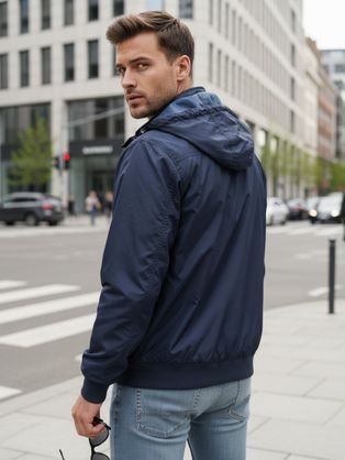 Černá pánská košile slim fit se vzorem